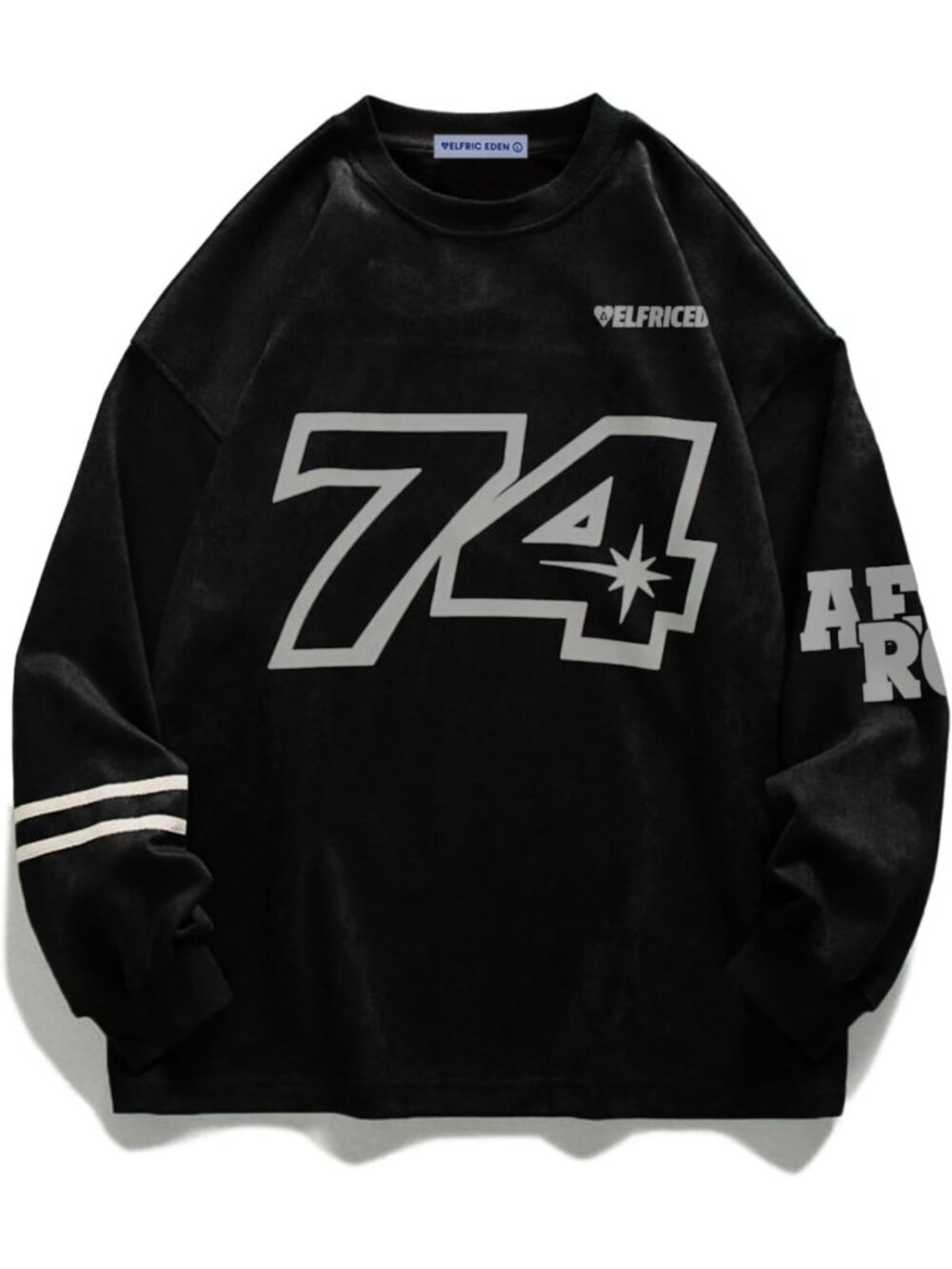 Vintage Graphic Oversized Crewneck Sweatshirt for Men | Loose Fit Streetwear Top